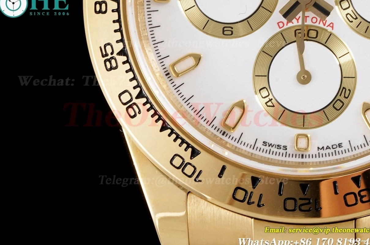 White KING 116508 40mm Daytona Stk YG YG SA4130 0112